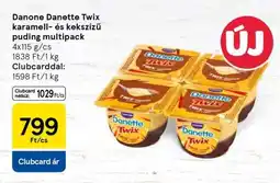 Tesco Danone Danette Twix karamell- és kekszízű puding multipack ajánlat