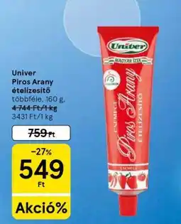 Tesco Univer Piros Arany ételízesítő ajánlat