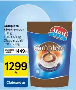 Tesco COMPLETA Kávékrémpor ajánlat