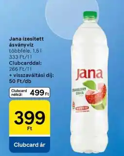 Tesco Jana ízesített ásványvíz ajánlat