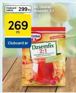 Tesco Dr. Oetker dzsemfix 2:1 ajánlat