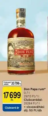 Tesco Don Papa rum ajánlat