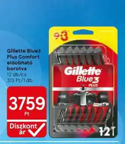 Tesco Gillette Blue3 Plus Comfort eldobható borotva ajánlat