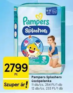 Tesco Pampers Splashers Úszópelenka ajánlat