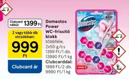 Tesco Domestos Power WC-frissítő blokk ajánlat