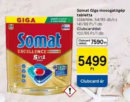 Tesco Somat Giga mosogatógép-tabletta ajánlat