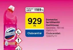 Tesco Domestos fertőtlenítő tisztítószer ajánlat
