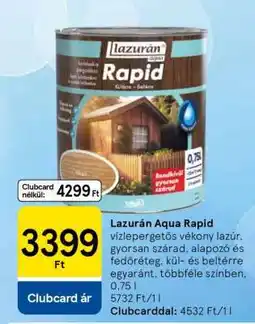 Tesco Lazurán Aqua Rapid ajánlat