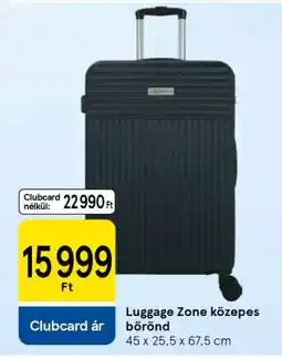Tesco Luggage Zone közepes bőrönd ajánlat