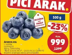 PENNY Áfonya XXL ajánlat