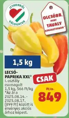 PENNY Lecsó-Paprika XXL ajánlat