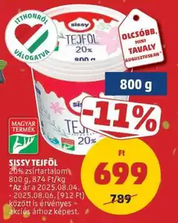PENNY Sissy Tejföl ajánlat