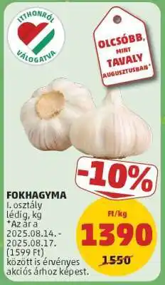 PENNY Fokhagyma ajánlat