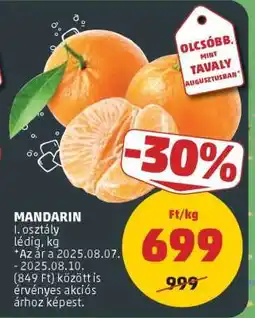 PENNY Mandarin ajánlat