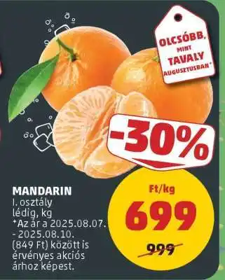 PENNY Mandarin ajánlat