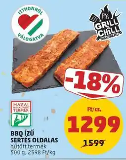 PENNY BBQ ízű sertés oldalas ajánlat