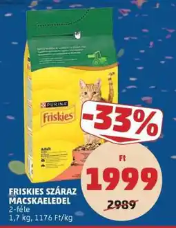 PENNY FRISKIES Száraz macskaeledel ajánlat