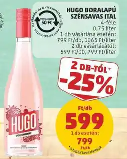 PENNY Hugo boralapú szénsavas ital ajánlat