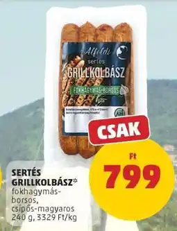 PENNY Sertés Grillkolbász ajánlat
