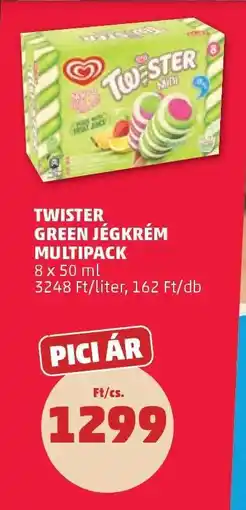 PENNY TWISTER GREEN JÉGKRÉM MULTIPACK ajánlat