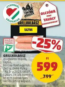 PENNY GRILLKOLBÁSZ ajánlat