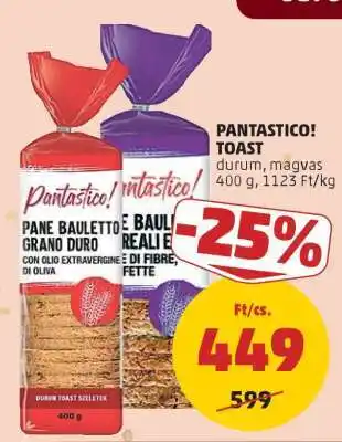 PENNY PANTASTICO! TOAST ajánlat