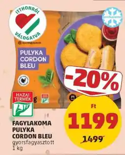PENNY Fagylakoma Pulyka Cordon Bleu ajánlat