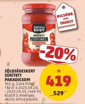 PENNY Zöldségeskert Sűrített Paradicsom ajánlat