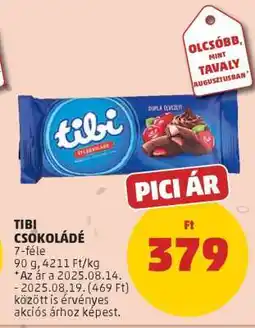 PENNY TIBI Csokoládé ajánlat