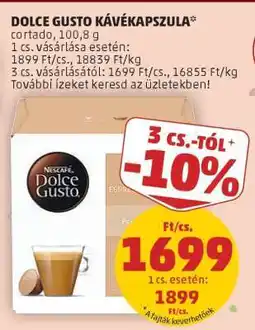 PENNY Dolce Gusto Kávékapszula ajánlat