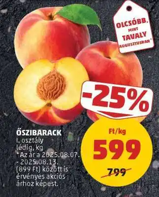 PENNY Őszibarack ajánlat