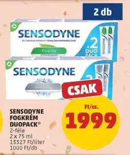 PENNY SENSODYNE FOGKRÉM DUOPACK ajánlat