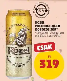PENNY Kozel Premium Lager Dobozos Sör ajánlat