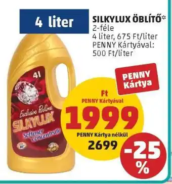 PENNY Silkylux Öblítő ajánlat