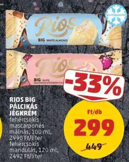 PENNY RIOS BIG PÁLCIKÁS JÉGKRÉM ajánlat