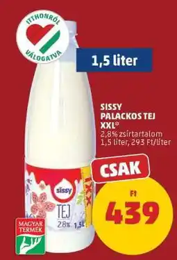 PENNY Sissy Palackos Tej XXL ajánlat