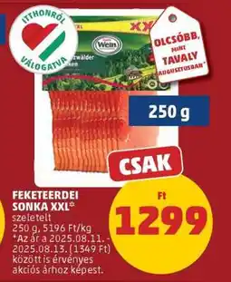 PENNY Feketeerdei Sonka XXL ajánlat
