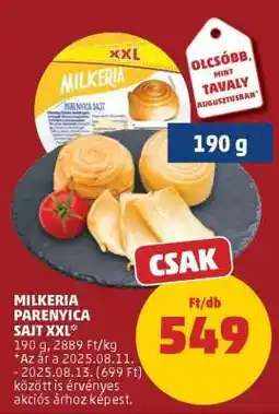 PENNY Milkeria Parenyica Sajt XXL ajánlat