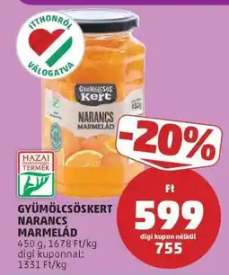 PENNY Gyümölcsöskert Narancs Marmelád ajánlat