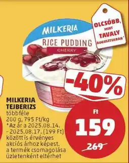 PENNY Milkeria Tejberizs ajánlat