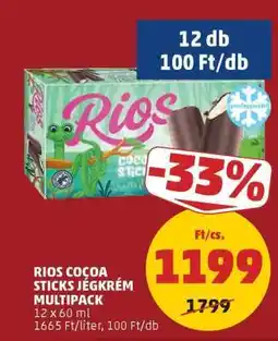PENNY RIOS COCOA STICKS JÉGKRÉM MULTIPACK ajánlat