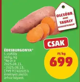 PENNY Édesburgonya ajánlat