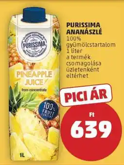 PENNY PURISSIMA ANANÁSZLÉ ajánlat