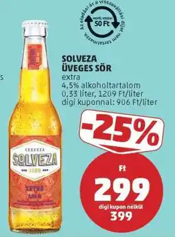 PENNY Solveza Üveges Sör ajánlat