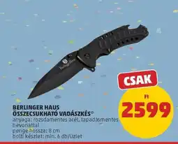 PENNY Berlinger Haus Összecsukható Vadászkés ajánlat