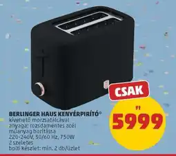 PENNY Berlinger Haus Kenyérpirító ajánlat