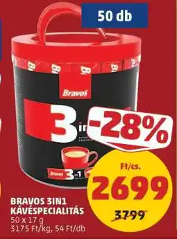 PENNY BRAVOS 3IN1 KÁVÉSPECIALITÁS ajánlat