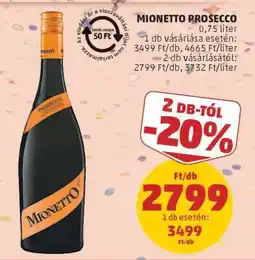 PENNY Mionetto Prosecco ajánlat