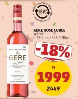 PENNY Gere Rosé Cuvée ajánlat