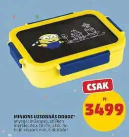 PENNY MINIONS UZSONNÁS DOBOZ ajánlat